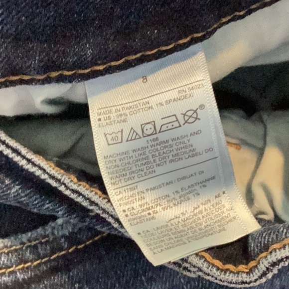 Old Navy O.G. Straight High Rise Jeans Size 8 Blue - Picture 7 of 7